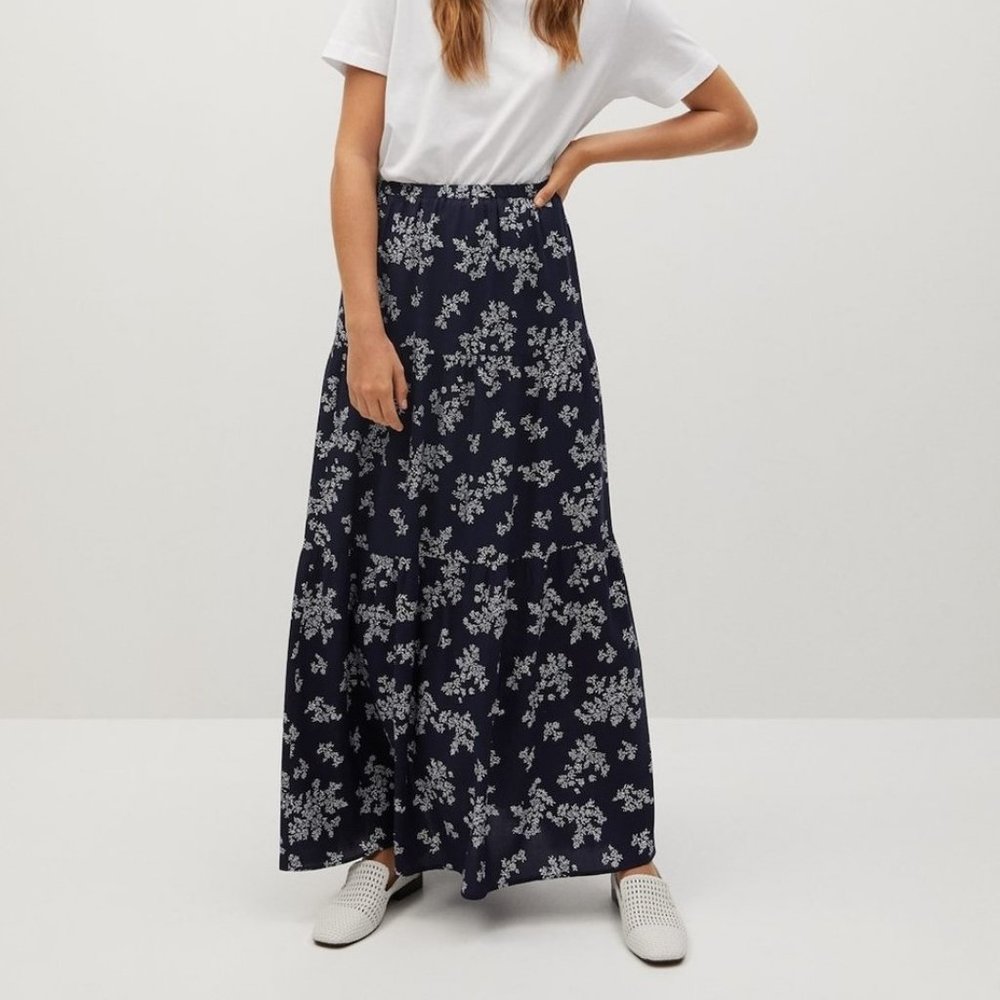 Printed Maxi Skirt
